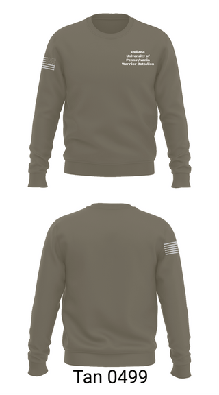 Crew Neck Sweatshirt, Indiana University of Pennsylvania Warrior Battalion, Army, Teamtime, Team time, sublimation, custom sports apparel, team uniforms, spirit wear, spiritwear, sports uniforms, custom shirts, team store, custom team store, fundraiser sports, apparel fundraiser