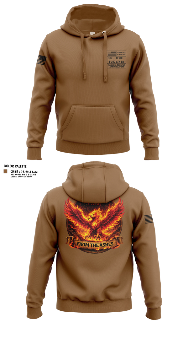 Hoodie, Fenix, 1-227 AB, 1 ACB, 1 CD, Army, Teamtime, Team time, sublimation, custom sports apparel, team uniforms, spirit wear, spiritwear, sports uniforms, custom shirts, team store, custom team store, fundraiser sports, apparel fundraiser