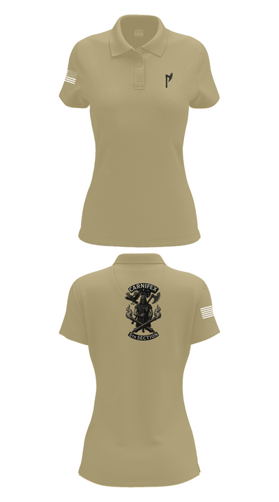 2-8 FA, C BTRY 92063825 Women's Short Sleeve Performance Polo  - 95