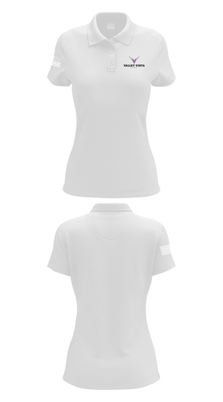 Womens Short Sleeve Performance Polo, Valley Vista Girls Soccer, Women's Soccer, Teamtime, Team time, sublimation, custom sports apparel, team uniforms, spirit wear, spiritwear, sports uniforms, custom shirts, team store, custom team store, fundraiser sports, apparel fundraiser