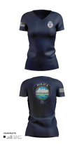 Winthrop Police Department Women's Short Sleeve V-neck Shirt - 21
