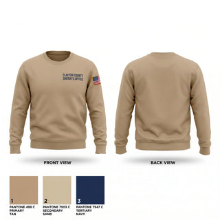 Crew Neck Sweatshirt, Clayton County Sheriff’s Office, Police, Teamtime, Team time, sublimation, custom sports apparel, team uniforms, spirit wear, spiritwear, sports uniforms, custom shirts, team store, custom team store, fundraiser sports, apparel fundraiser