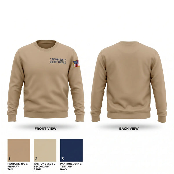 Crew Neck Sweatshirt, Clayton County Sheriff’s Office, Police, Teamtime, Team time, sublimation, custom sports apparel, team uniforms, spirit wear, spiritwear, sports uniforms, custom shirts, team store, custom team store, fundraiser sports, apparel fundraiser