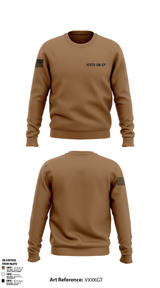 Crew Neck Sweatshirt, 475th QM GP, , Teamtime, Team time, sublimation, custom sports apparel, team uniforms, spirit wear, spiritwear, sports uniforms, custom shirts, team store, custom team store, fundraiser sports, apparel fundraiser
