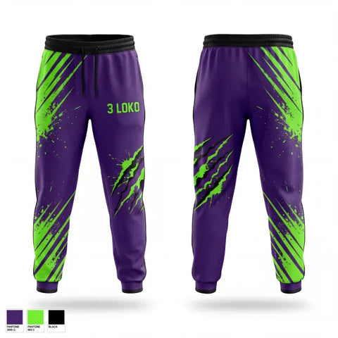 Sweatpants, 3 LOKO, , Teamtime, Team time, sublimation, custom sports apparel, team uniforms, spirit wear, spiritwear, sports uniforms, custom shirts, team store, custom team store, fundraiser sports, apparel fundraiser