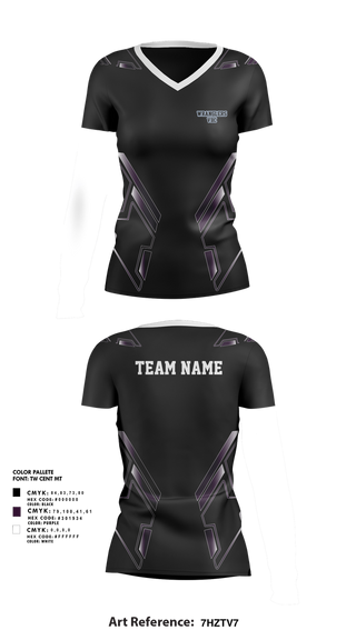 Womens Short Sleeve Vneck Shirt, Wrangler VBC, Women's Volleyball, Teamtime, Team time, sublimation, custom sports apparel, team uniforms, spirit wear, spiritwear, sports uniforms, custom shirts, team store, custom team store, fundraiser sports, apparel fundraiser