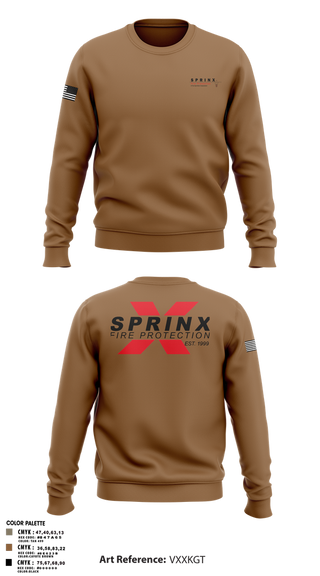 Crew Neck Sweatshirt, SPRINX FIRE PROTECTION, , Teamtime, Team time, sublimation, custom sports apparel, team uniforms, spirit wear, spiritwear, sports uniforms, custom shirts, team store, custom team store, fundraiser sports, apparel fundraiser