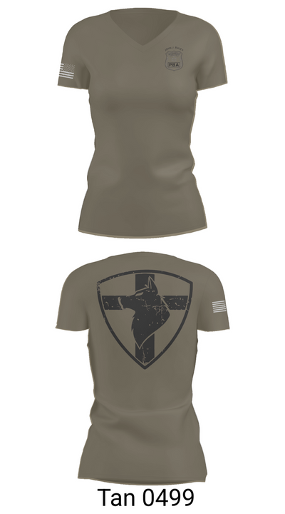 Whitesboro PBA 52419409 Women's Short Sleeve V-neck Shirt - 65
