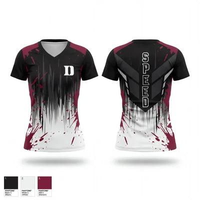 Devine Speed 5218812 Women's Short Sleeve V-neck Shirt - 1
