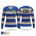 CRIME SCENE UNIT Women's Long Sleeve V-neck Shirt - 1