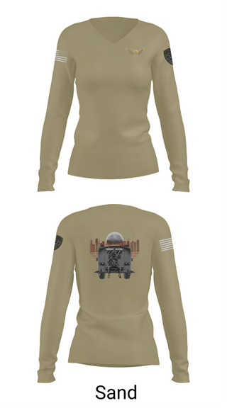 Womens Long Sleeve Vneck Shirt, CHP- GGD WST, , Teamtime, Team time, sublimation, custom sports apparel, team uniforms, spirit wear, spiritwear, sports uniforms, custom shirts, team store, custom team store, fundraiser sports, apparel fundraiser
