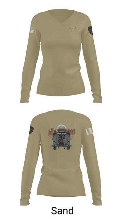 CHP- GGD WST 25577608 Women's Long Sleeve V-neck Shirt - 92