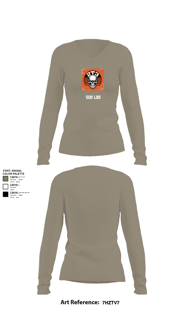 Womens Long Sleeve Vneck Shirt, 509 LRS, , Teamtime, Team time, sublimation, custom sports apparel, team uniforms, spirit wear, spiritwear, sports uniforms, custom shirts, team store, custom team store, fundraiser sports, apparel fundraiser