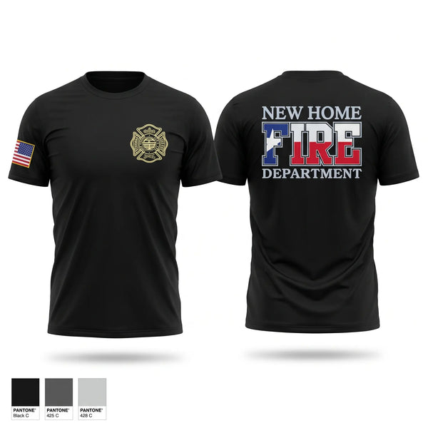Short Sleeve Performance Shirt, New Home Volunteer Fire Department, Fire Department, Teamtime, Team time, sublimation, custom sports apparel, team uniforms, spirit wear, spiritwear, sports uniforms, custom shirts, team store, custom team store, fundraiser sports, apparel fundraiser