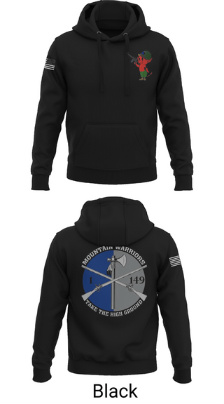 Hoodie, 1-149th HHC Medic section, Army, Teamtime, Team time, sublimation, custom sports apparel, team uniforms, spirit wear, spiritwear, sports uniforms, custom shirts, team store, custom team store, fundraiser sports, apparel fundraiser