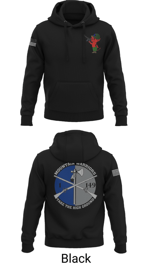 Hoodie, 1-149th HHC Medic section, Army, Teamtime, Team time, sublimation, custom sports apparel, team uniforms, spirit wear, spiritwear, sports uniforms, custom shirts, team store, custom team store, fundraiser sports, apparel fundraiser
