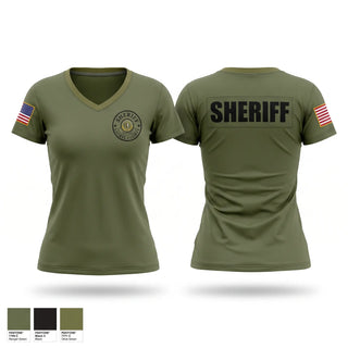 Womens Short Sleeve Vneck Shirt, Laurel county sheriffs office, Police, Teamtime, Team time, sublimation, custom sports apparel, team uniforms, spirit wear, spiritwear, sports uniforms, custom shirts, team store, custom team store, fundraiser sports, apparel fundraiser