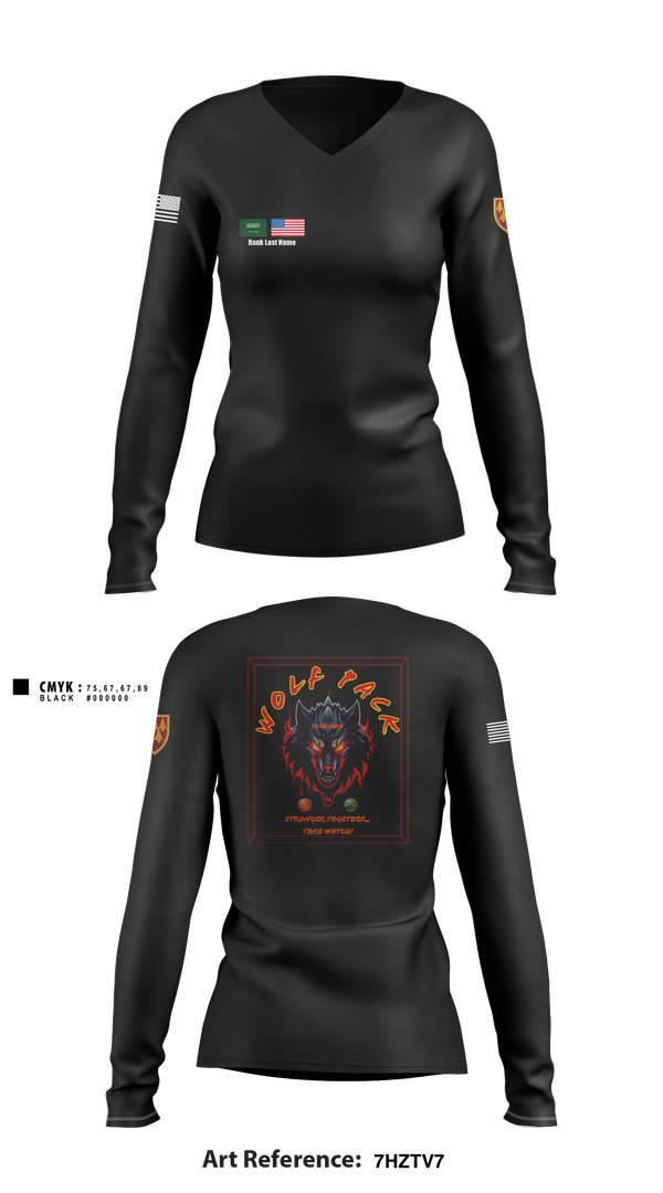 Womens Long Sleeve Vneck Shirt, B/4-60TH ADAR, Army, Teamtime, Team time, sublimation, custom sports apparel, team uniforms, spirit wear, spiritwear, sports uniforms, custom shirts, team store, custom team store, fundraiser sports, apparel fundraiser
