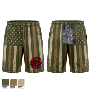 Athletic Shorts With Pockets, Middle inlet fire department, Fire Department, Teamtime, Team time, sublimation, custom sports apparel, team uniforms, spirit wear, spiritwear, sports uniforms, custom shirts, team store, custom team store, fundraiser sports, apparel fundraiser
