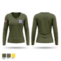 TRANS SVCS CO CLB 25 CLR 45 4TH MLG Women's Long Sleeve V-neck Shirt - 1