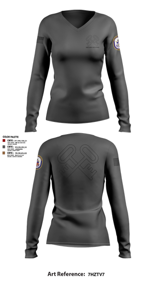 Womens Long Sleeve Vneck Shirt, Uss San Antonio, Navy, Teamtime, Team time, sublimation, custom sports apparel, team uniforms, spirit wear, spiritwear, sports uniforms, custom shirts, team store, custom team store, fundraiser sports, apparel fundraiser