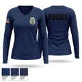 Valparaiso Police Department Women's Long Sleeve V-neck Shirt - 1
