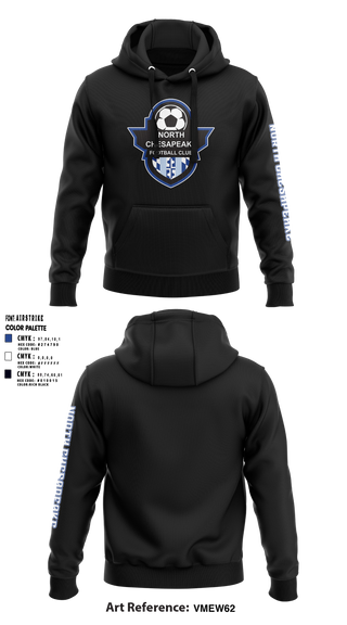 Hoodie, North Chesapeake Football Club, Men's Soccer, Teamtime, Team time, sublimation, custom sports apparel, team uniforms, spirit wear, spiritwear, sports uniforms, custom shirts, team store, custom team store, fundraiser sports, apparel fundraiser