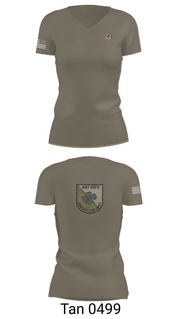 Womens Short Sleeve Vneck Shirt, 887 esfs, Air Force, Teamtime, Team time, sublimation, custom sports apparel, team uniforms, spirit wear, spiritwear, sports uniforms, custom shirts, team store, custom team store, fundraiser sports, apparel fundraiser