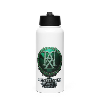 Renegade Jewels Podcast Stainless Steel Water Bottle with a Straw Lid