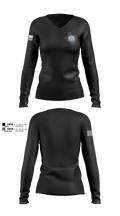 Nueces County Constable PCT4 30073114 Women's Long Sleeve V-neck Shirt - 3