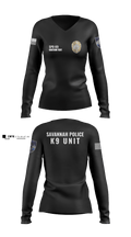 SPD K9 31253837 Women's Long Sleeve V-neck Shirt - 5