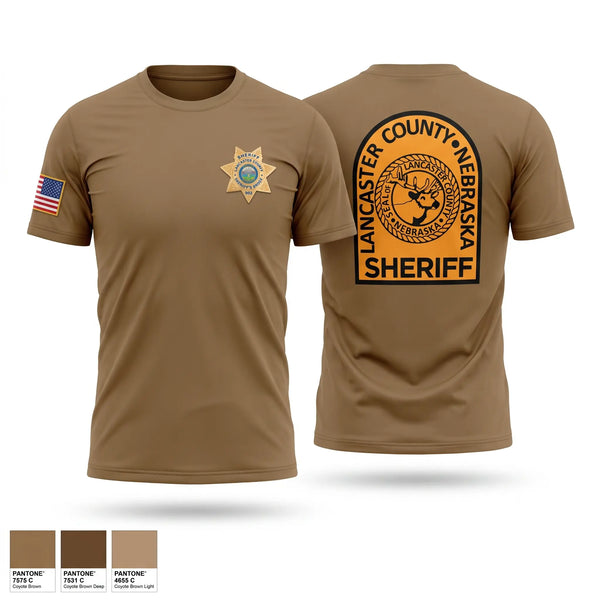 Short Sleeve Performance Shirt, Lancaster County Sheriff's Office, Police, Teamtime, Team time, sublimation, custom sports apparel, team uniforms, spirit wear, spiritwear, sports uniforms, custom shirts, team store, custom team store, fundraiser sports, apparel fundraiser