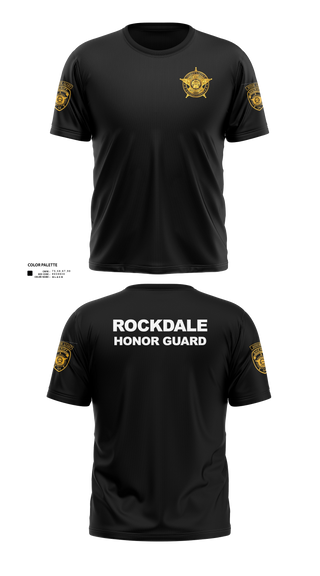 Old School Cotton Feel Shirt, Rockdale County SO Honor Guard, Police, Teamtime, Team time, sublimation, custom sports apparel, team uniforms, spirit wear, spiritwear, sports uniforms, custom shirts, team store, custom team store, fundraiser sports, apparel fundraiser