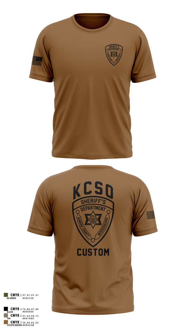 Soft Poly Tee Cotton Like Feel, Kemper County Sheriff’s Office, Police, Teamtime, Team time, sublimation, custom sports apparel, team uniforms, spirit wear, spiritwear, sports uniforms, custom shirts, team store, custom team store, fundraiser sports, apparel fundraiser