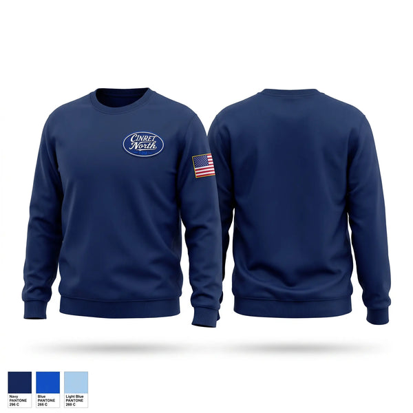 Crew Neck Sweatshirt, CINRET North, Police, Teamtime, Team time, sublimation, custom sports apparel, team uniforms, spirit wear, spiritwear, sports uniforms, custom shirts, team store, custom team store, fundraiser sports, apparel fundraiser