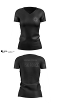 Ridgeway Station Task Force 58877881 Women's Short Sleeve V-neck Shirt - 4