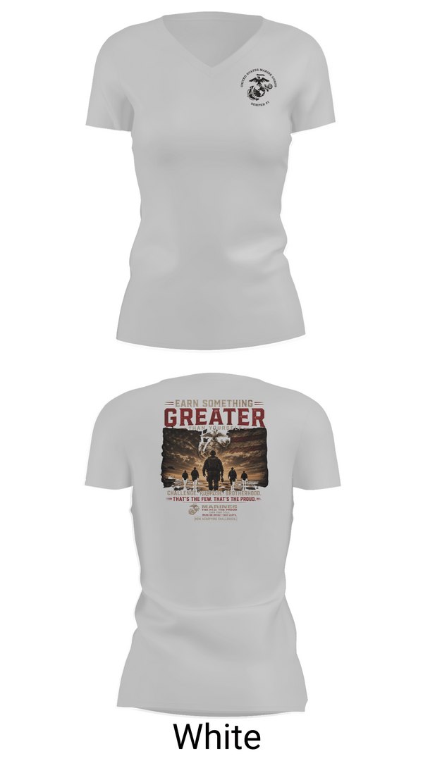Womens Short Sleeve Vneck Shirt, RSS MCDONOUGH, Marines, Teamtime, Team time, sublimation, custom sports apparel, team uniforms, spirit wear, spiritwear, sports uniforms, custom shirts, team store, custom team store, fundraiser sports, apparel fundraiser