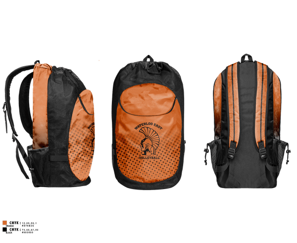 Gear Bag, Waterloo East Volleyball, Women's Volleyball, Teamtime, Team time, sublimation, custom sports apparel, team uniforms, spirit wear, spiritwear, sports uniforms, custom shirts, team store, custom team store, fundraiser sports, apparel fundraiser