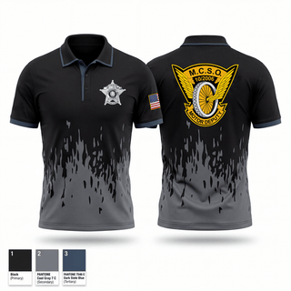 Short Sleeve Performance Polo, MCSO Motors, Police, Teamtime, Team time, sublimation, custom sports apparel, team uniforms, spirit wear, spiritwear, sports uniforms, custom shirts, team store, custom team store, fundraiser sports, apparel fundraiser