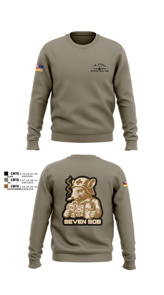 Crew Neck Sweatshirt, 10 EAEF Bronze Crew, , Teamtime, Team time, sublimation, custom sports apparel, team uniforms, spirit wear, spiritwear, sports uniforms, custom shirts, team store, custom team store, fundraiser sports, apparel fundraiser