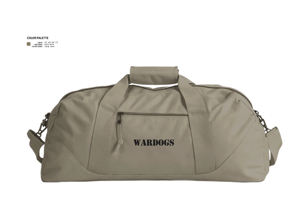 Duffle Bag, WARDOGSWARDOGS, Army, Teamtime, Team time, sublimation, custom sports apparel, team uniforms, spirit wear, spiritwear, sports uniforms, custom shirts, team store, custom team store, fundraiser sports, apparel fundraiser
