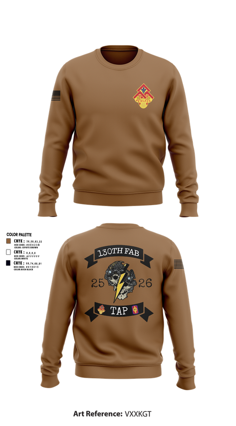 Crew Neck Sweatshirt, 130th FAB Target Acquisition Platoon, , Teamtime, Team time, sublimation, custom sports apparel, team uniforms, spirit wear, spiritwear, sports uniforms, custom shirts, team store, custom team store, fundraiser sports, apparel fundraiser