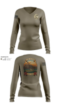USS Kidd 23322274 Women's Long Sleeve V-neck Shirt - 22