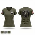 Saginaw Police Emergency Services Team 13479778 Women's Short Sleeve V-neck Shirt - 1