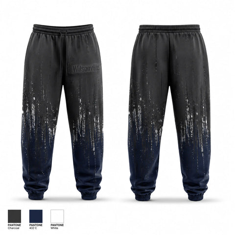 Sweatpants, Wilsonville, Men's Basketball, Teamtime, Team time, sublimation, custom sports apparel, team uniforms, spirit wear, spiritwear, sports uniforms, custom shirts, team store, custom team store, fundraiser sports, apparel fundraiser