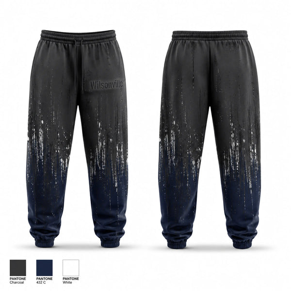 Sweatpants, Wilsonville, Men's Basketball, Teamtime, Team time, sublimation, custom sports apparel, team uniforms, spirit wear, spiritwear, sports uniforms, custom shirts, team store, custom team store, fundraiser sports, apparel fundraiser