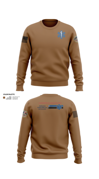 Crew Neck Sweatshirt, Alabama CARE EMS Inc., EMS/EMT, Teamtime, Team time, sublimation, custom sports apparel, team uniforms, spirit wear, spiritwear, sports uniforms, custom shirts, team store, custom team store, fundraiser sports, apparel fundraiser