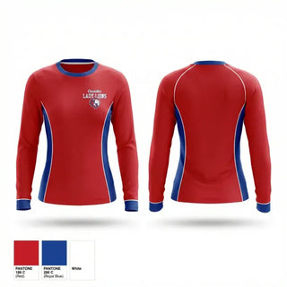 Long Sleeve Performance Shirt, Chandler Lady Lions, Softball, Teamtime, Team time, sublimation, custom sports apparel, team uniforms, spirit wear, spiritwear, sports uniforms, custom shirts, team store, custom team store, fundraiser sports, apparel fundraiser