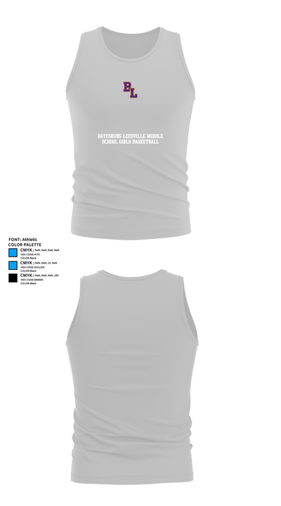 Batesburg Leesville Middle School Girls Basketball 72735113 Tank Top - 13