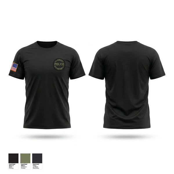 Old School Cotton Feel Shirt, Fairmont Police Department, Police, Teamtime, Team time, sublimation, custom sports apparel, team uniforms, spirit wear, spiritwear, sports uniforms, custom shirts, team store, custom team store, fundraiser sports, apparel fundraiser